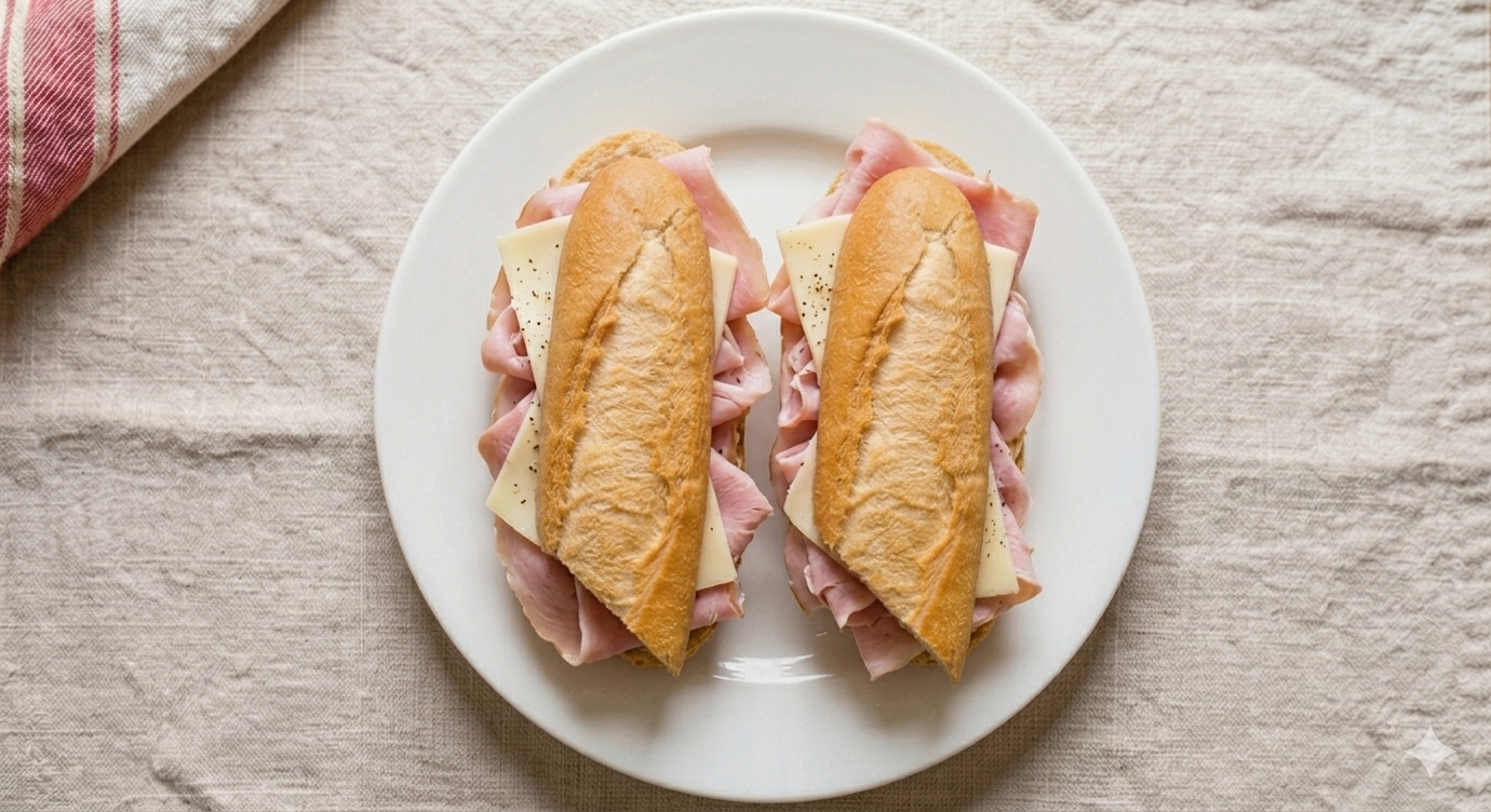 Bocadillo Jamón Dulce y Queso