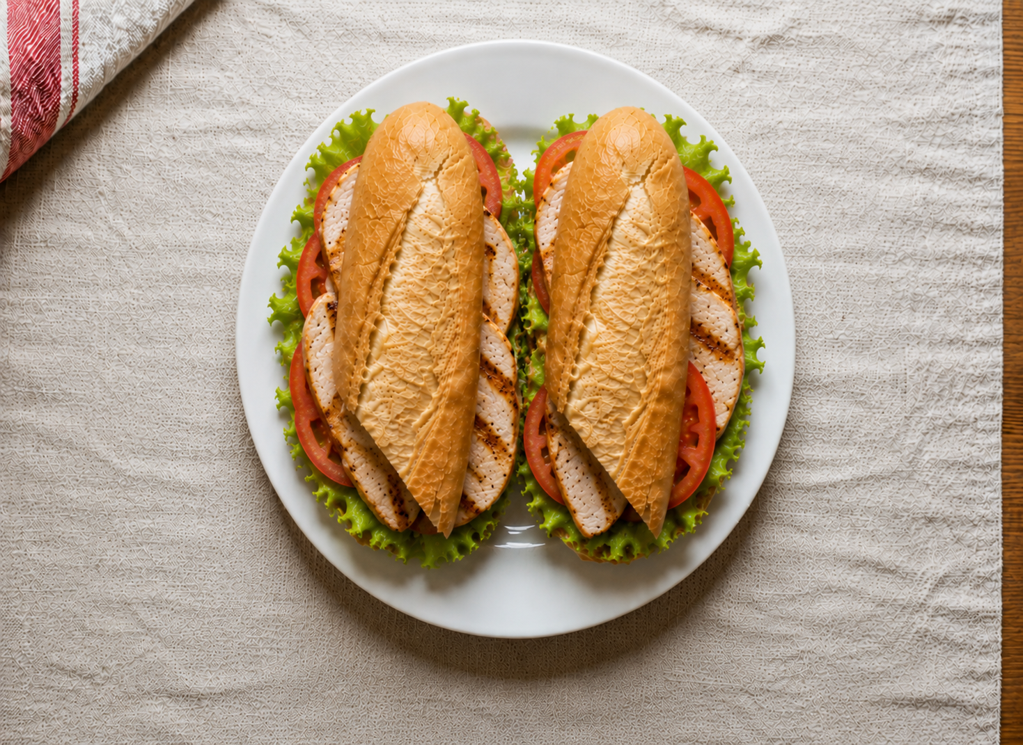 Bocadillo Vegetal de Pollo