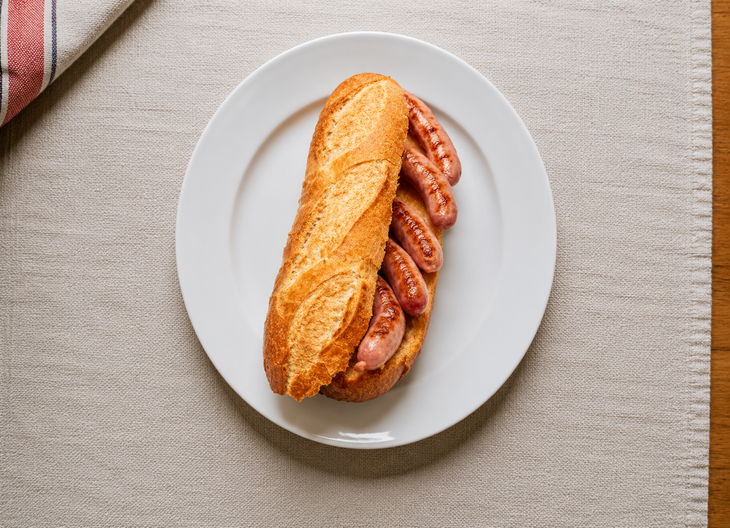 Bocadillo Salchichas del Pais